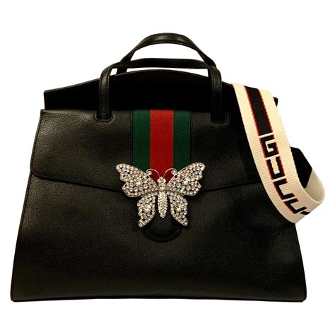 gucci purse with butterflies|gucci canvas crossbody bag.